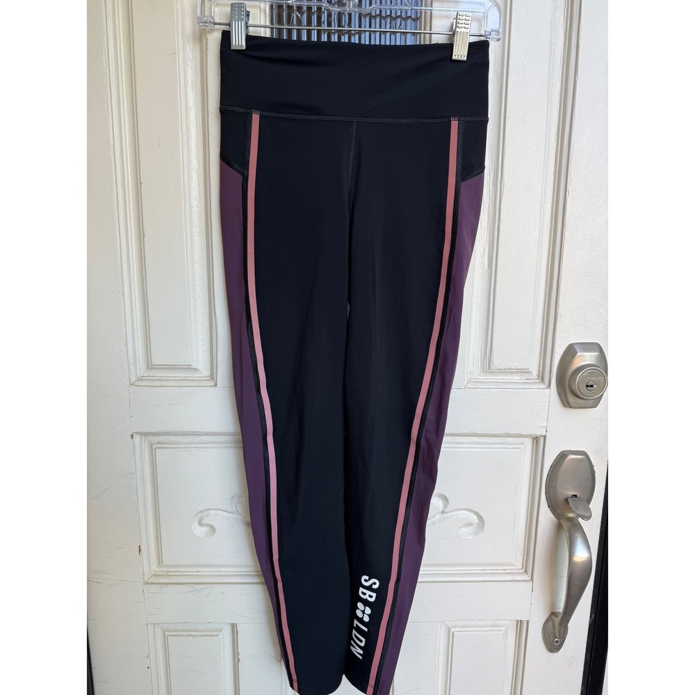 Sweaty Betty Zero Gravity Running Leggings Black Purple Pink Womens Size XS